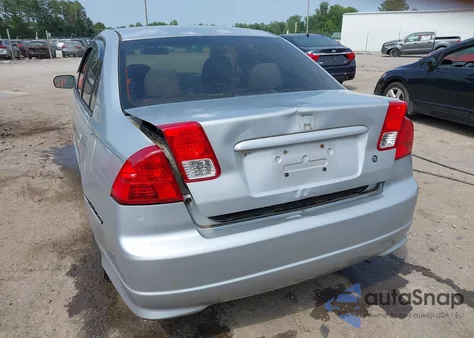 2004 Honda Civic Ex из США, поврежденный, VIN 2HGES26824H537402